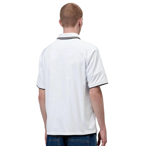Carhartt Maglia da calcio da uomo manica corta Terrace bianca