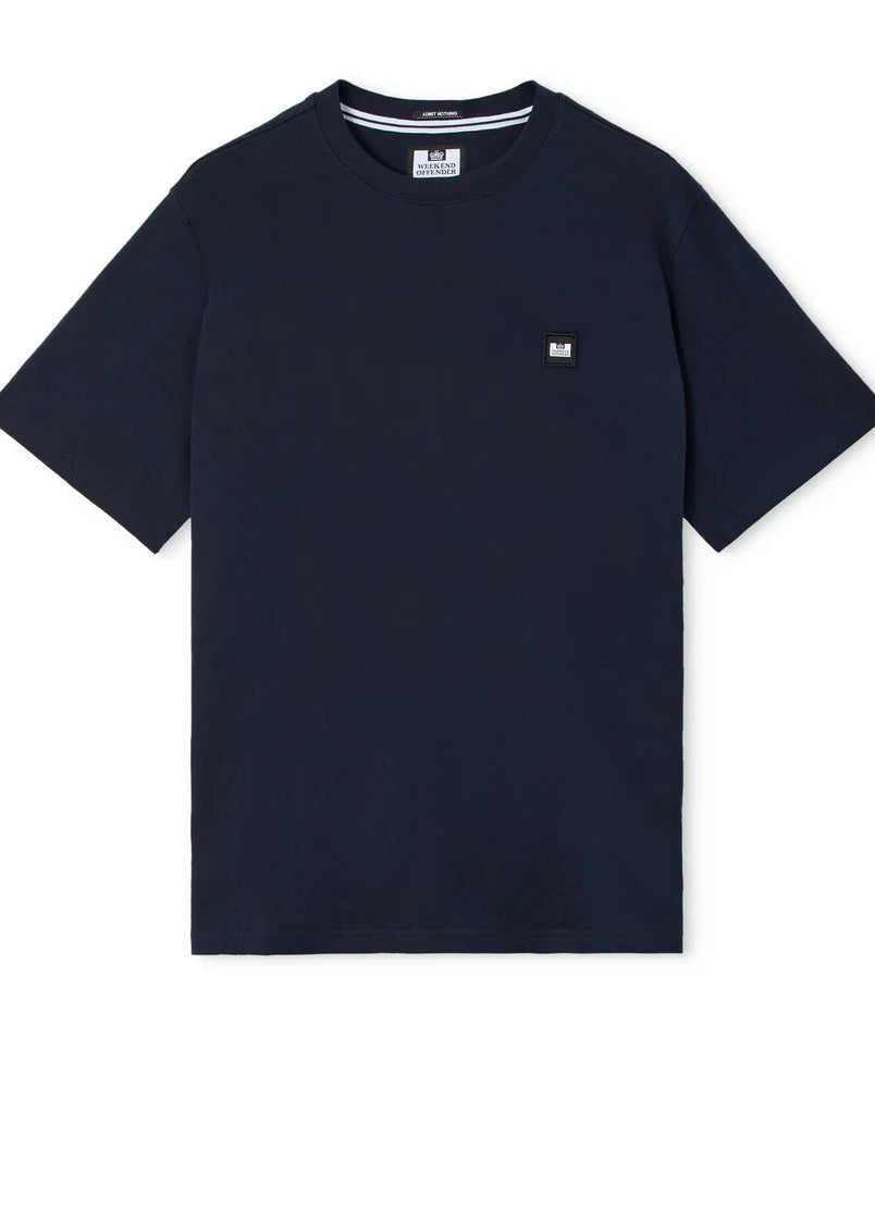Weekend Offender T-Shirt da uomo manica corta Brooklands blu