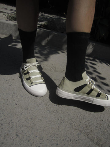 Wollow Scarpe unisex in pelle scamosciata Open