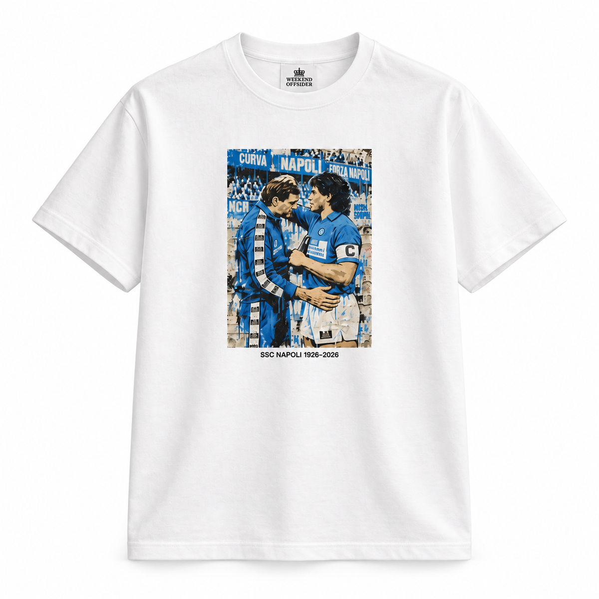 Weekend Offender T-Shirt SSC Napoli 1926-2026 weiß - Centenario-Sonderedition