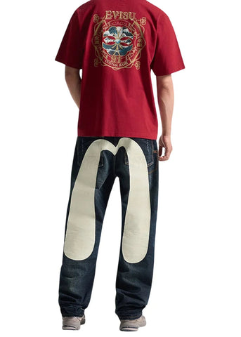 Evisu Jeans da buomo Daicock Printed Selvedge