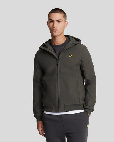 Lyle & Scott Giacca softshell da uomo Fleece Back Grigia