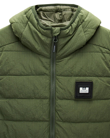 Weekend Offender Giacca smanicata da uomo Toronto Hooded verde