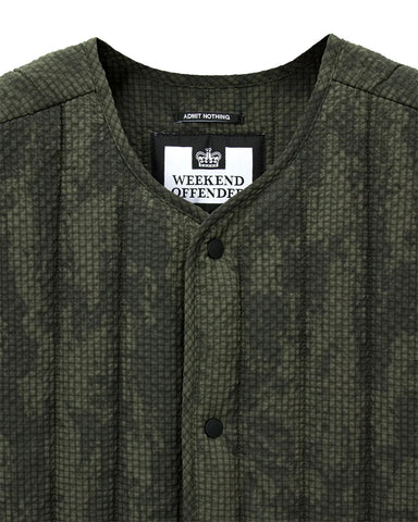 Weekend Offender Giacca smanicata da uomo  Fitzpatrick Ero verde