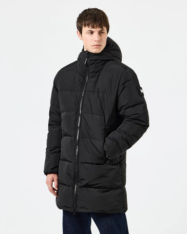 Weekend Offender Gordini lange Daunenjacke für Herren, schwarz