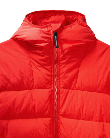 Weekend Offender Sapporo Herren lange Daunenjacke rot