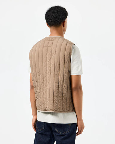 Weekend Offender Fitzpatrick Men's Sleeveless Jacket Dark Beige