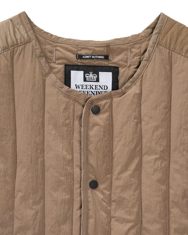 Weekend Offender Giacca smanicata da uomo Fitzpatrick beige scuro