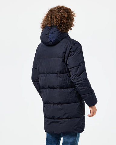 Weekend Offender Men's Long Down Jacket Blue Hair