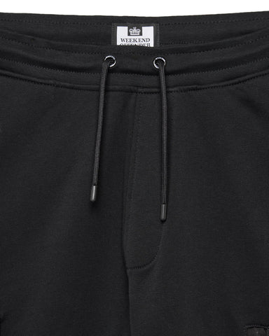 Weekend Offender Lippi Black Pocketed Fleece Trousers