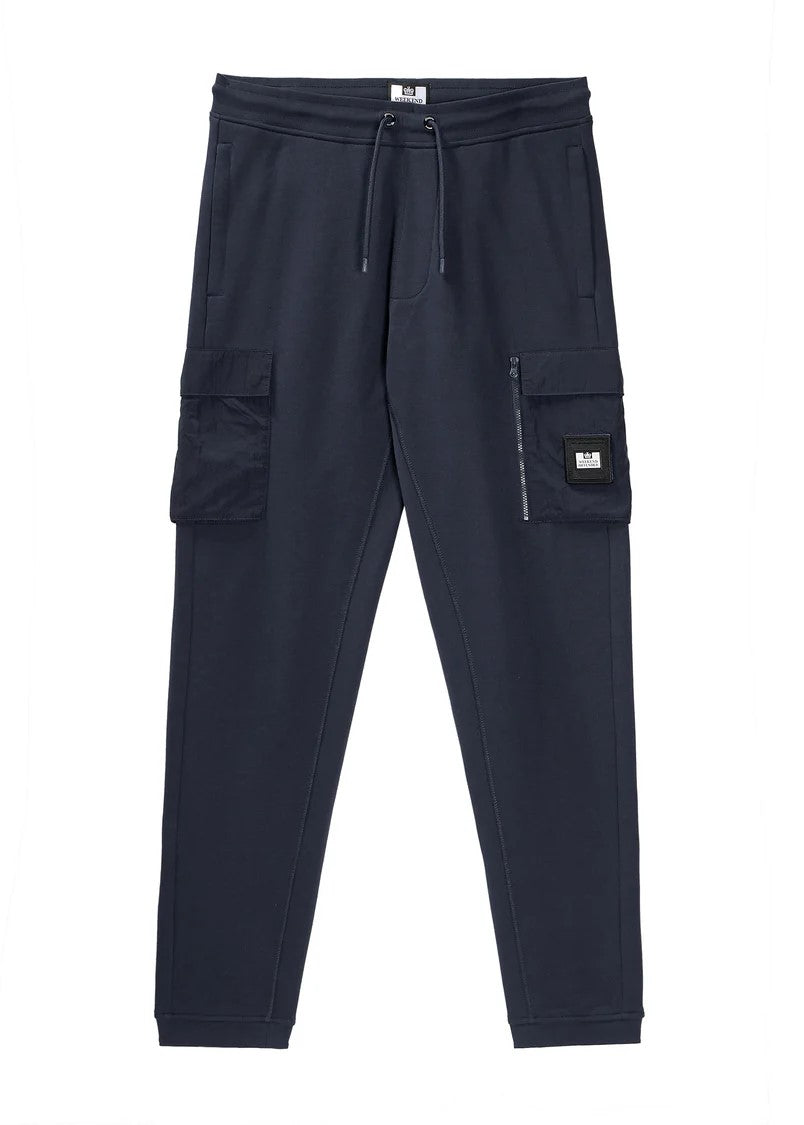 Weekend Offender Lippi Men's Pocketed Fleece Trousers Blue