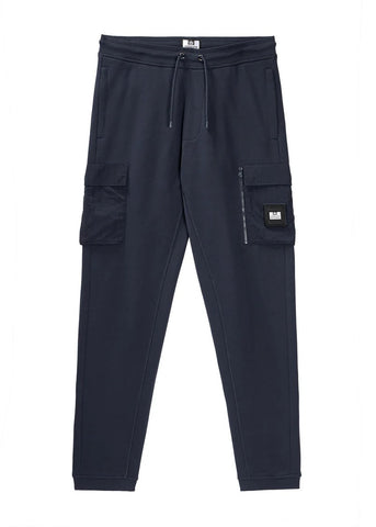 Weekend Offender Lippi Men's Pocketed Fleece Trousers Blue