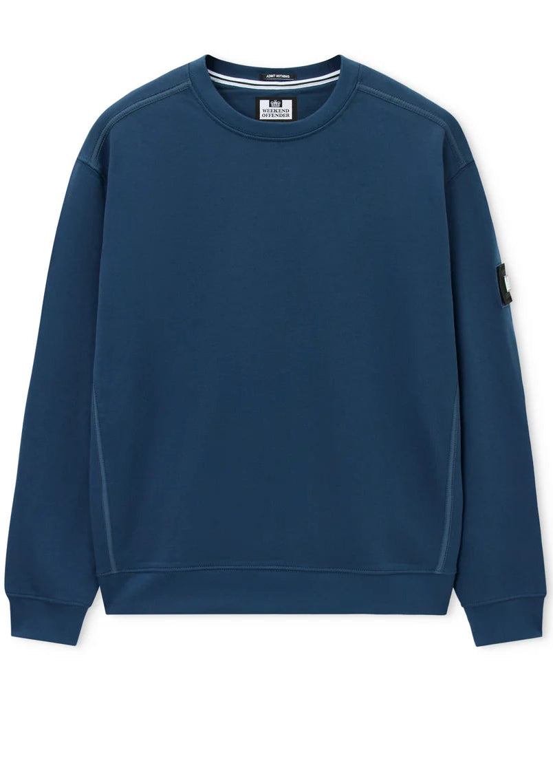 Weekend Offender Felpa girocollo da uomo Thunder blu