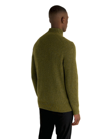 Lyle &amp; Scott gerippter Pullover mit Viertelreißverschluss KN1712V-W502