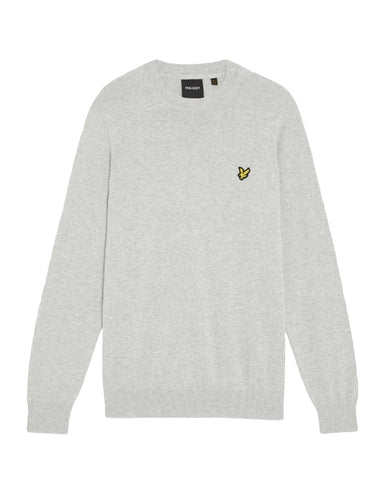 Lyle & Scott Maglia da Uomo Jumper Grigio chiaro