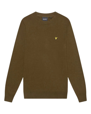 Lyle & Scott Maglia da uomo Jumper Verde