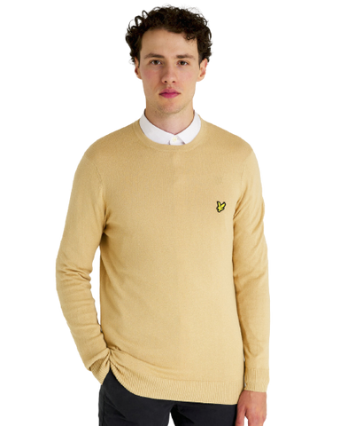 Lyle &amp; Scott Crew Neck Cotton Merino Jumper KN400VCE-W996