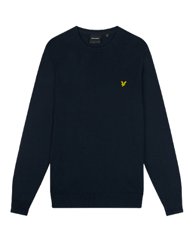 Lyle &amp; Scott Rundhalspullover aus Baumwoll-Merinowolle KN400VCE-Z271