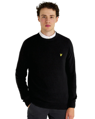 Lyle &amp; Scott Crew Neck Lambswool Blend Jumper KN921VFE-W155