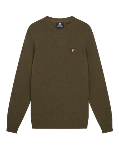 Lyle &amp; Scott Crew Neck Lambswool Blend Jumper KN921VFE-W485