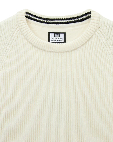Weekend Offender Maglia girocollo da uomo Morello panna