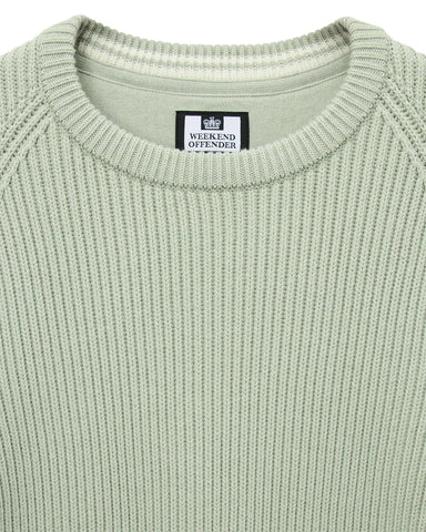 Weekend Offender Maglia girocollo da uomo Morello Julep verde chiaro