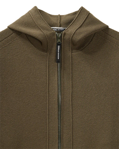 Weekend Offender Maglia da uomo con zip e cappuccio Enzo verde