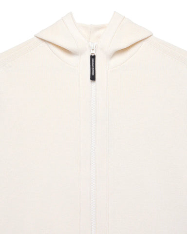 Weekend Offender Maglia con zip cappuccio da uomo Enzo panna