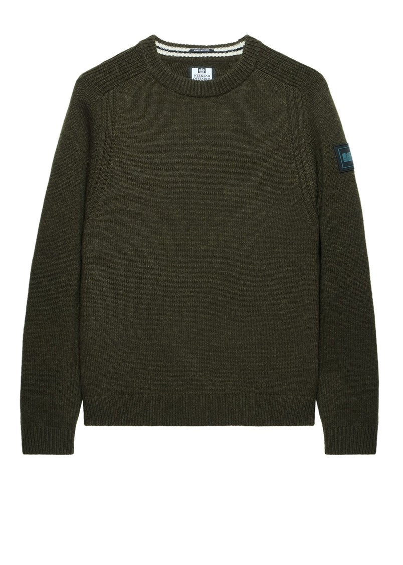 Weekend Offender Zagreb Green Men's Wool Sweater