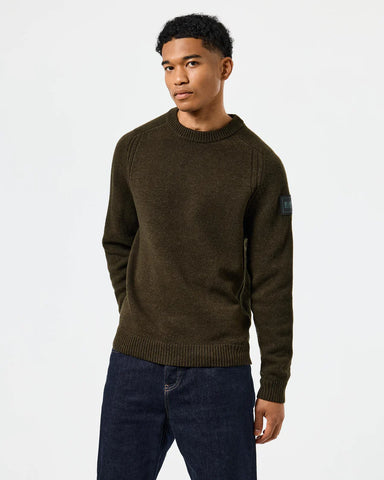 Weekend Offender Zagreb Green Men's Wool Sweater