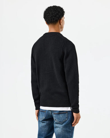 Weekend Offender Cardigan in lana da uomo Lauda nero