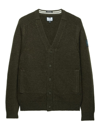 Weekend Offender Cardigan in lana da uomo Lauda verde