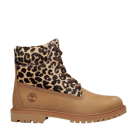 Timberland Scarponcino Leopard 6-Inch Premium da Donna in beige