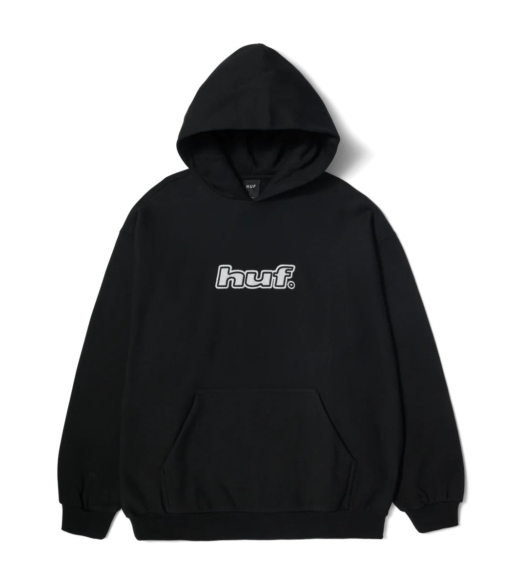 Huf Men's Hoodie Logo Applique Black