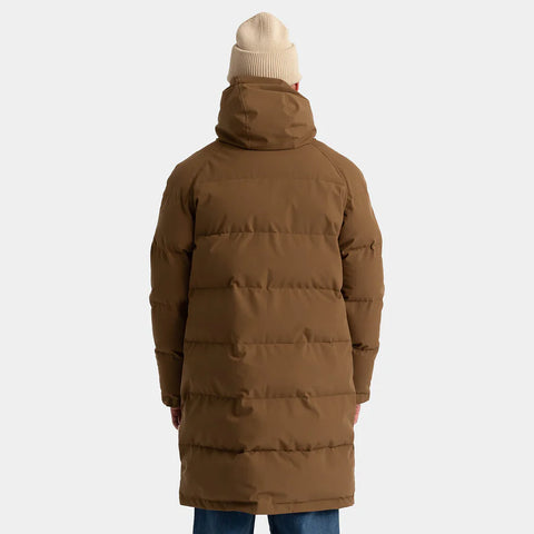 Revolution Giacca piumino lungo da  Uomo Long Puffer Marrone