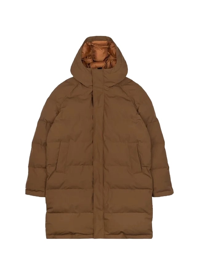 Revolution Giacca piumino lungo da  Uomo Long Puffer Marrone