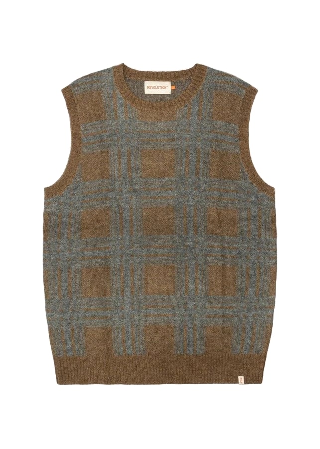 Revolution Gilet di lana da uomo Loose Vest