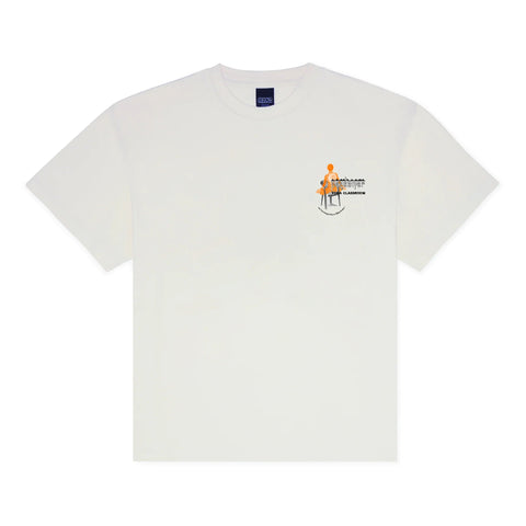 Pas De Mer T-Shirt da uomo manica corta Yoga bianca