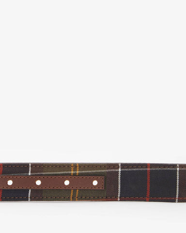 Barbour Cintura in pelle reversibile Reversible Tartan marrone