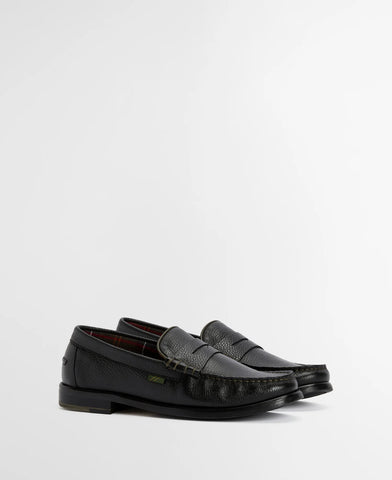 Barbour Herren-Mokassin Linford aus Leder, Schwarz