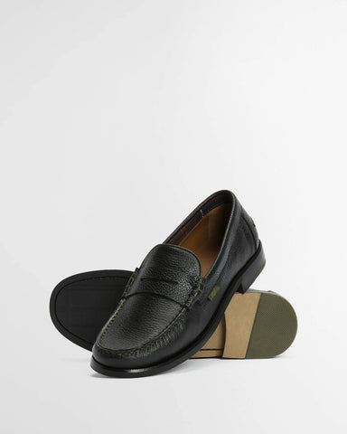 Barbour Herren-Mokassin Linford aus Leder, Schwarz
