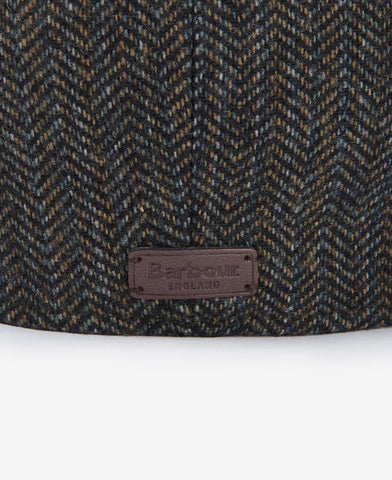 Barbour Herren Fyne Tweed Grüne Schiebermütze