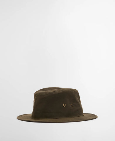 Barbour Cappello cerato da uomo Crayton verde