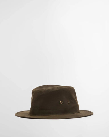 Barbour Cappello cerato da uomo Crayton verde