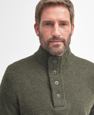 Barbour Maglia in lana da uomo  Essential Patch Verde