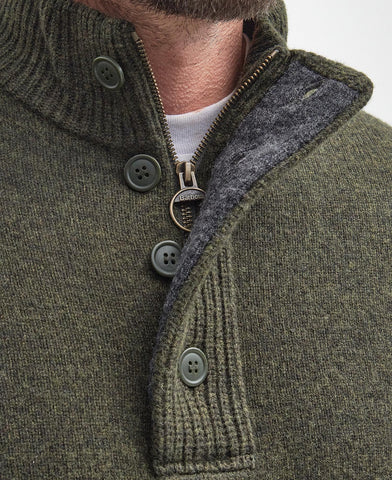 Barbour Maglia in lana da uomo  Essential Patch Verde