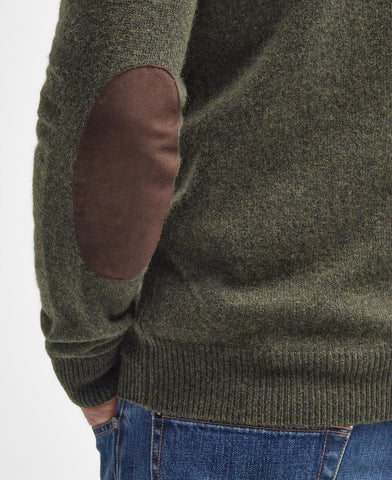 Barbour Maglia in lana da uomo  Essential Patch Verde