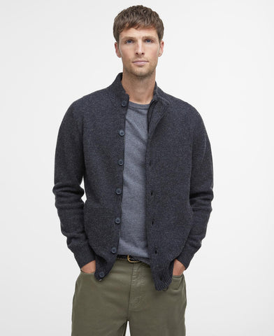 Barbour Maglia con zip da uomo  Patch Grigia