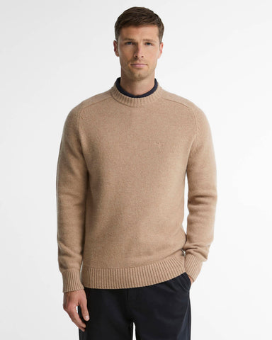 Barbour Maglia da uomo in lana Newtown beige  MKN1773ST17