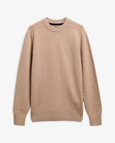 Barbour Maglia da uomo in lana Newtown beige  MKN1773ST17